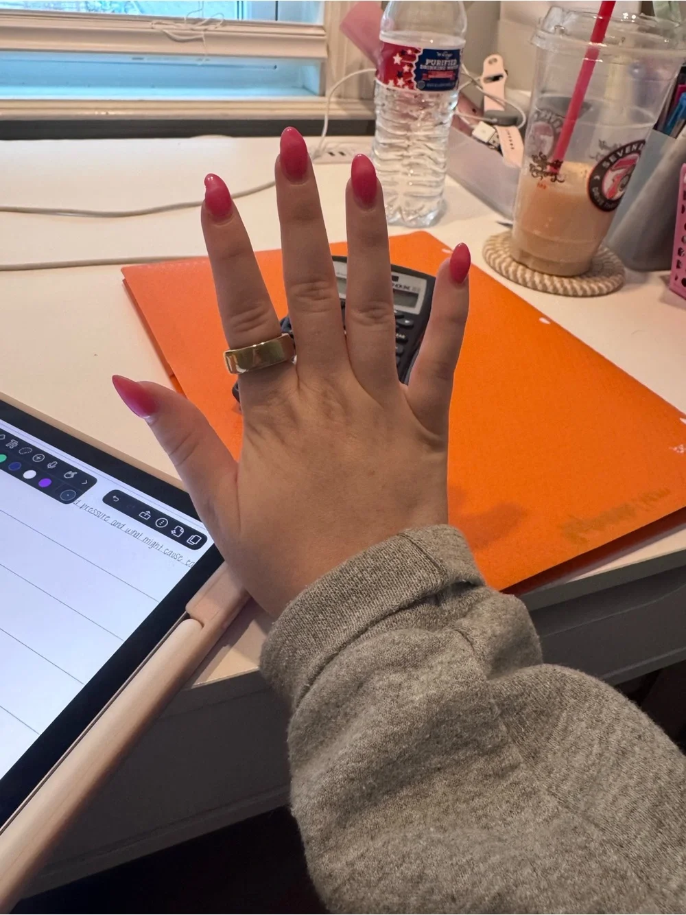 Oura Smart Ring in Gold with Black Interior